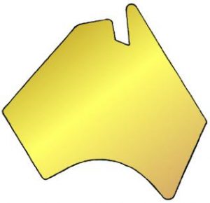 Australia Trophy Plate 110mm x 112mm