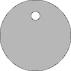 Round Pet Tag 25mm Stainless Steel